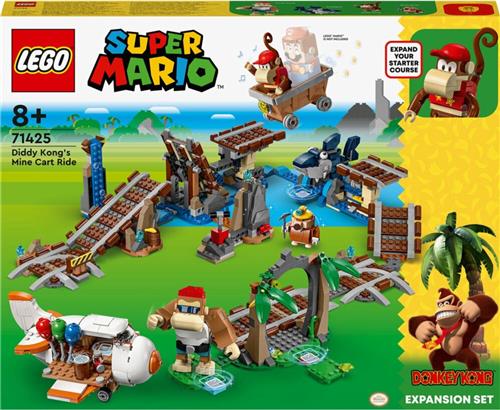 LEGO Super Mario Uitbreidingsset: Diddy Kongs mijnwagenrit - 71425