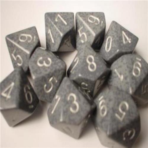 Chessex Hi-Tech Speckled D10 Dobbelsteen Set (10 stuks)