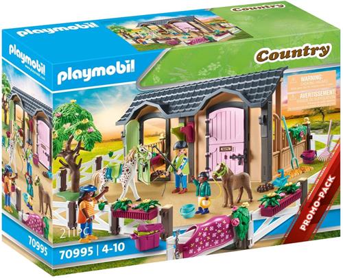 PLAYMOBIL Country Rijlessen met paardenboxen - 70995