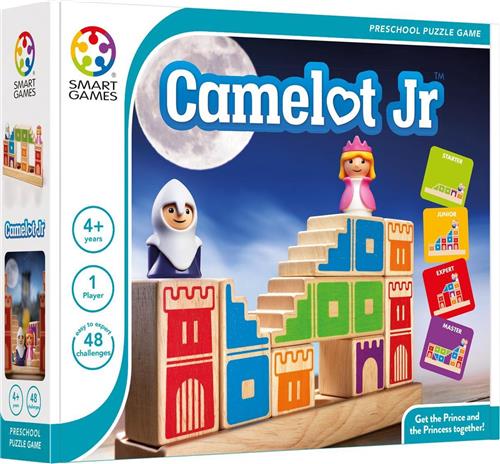 SmartGames - Camelot Junior - 48 opdrachten - Ridder en prinses - Ruimtelijk inzicht