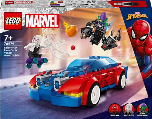 LEGO Marvel Spider-Man racewagen en Venom Green Goblin - 76279