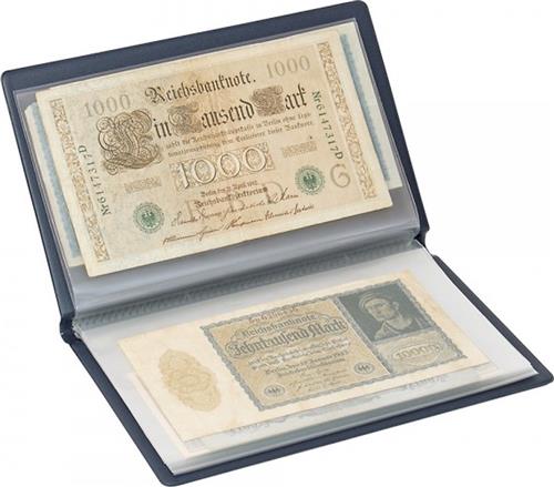 Lindner Bankbiljetten album pocketformaat - S818 - Zakalbum voor banknote - ansichtkaarten - postkaarten - Hartberger foto biljet - pocket - 230 x 155