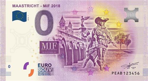 0 Euro Biljet 2018 - Maastricht MIF