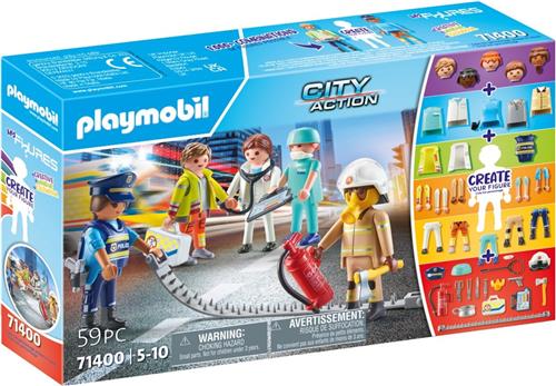 PLAYMOBIL City Action My Figures Reddingsmissie - 71400