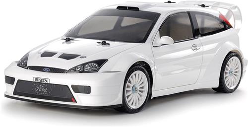 1:10 Tamiya 47495 RC Ford Focus RS Custom TT-02 - Gelakte Carrosserie RC Plastic Modelbouwpakket