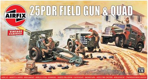 Airfix - 25pdr Field Gun (Af01305v) - modelbouwsets, hobbybouwspeelgoed voor kinderen, modelverf en accessoires