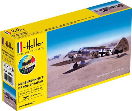 Heller - 1/72 Starter Kit Messerschmitt Bf 108 B Taifunhel56231 - modelbouwsets, hobbybouwspeelgoed voor kinderen, modelverf en accessoires