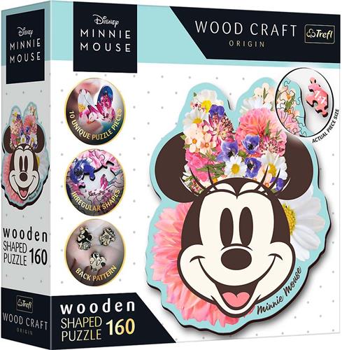 Trefl Trefl - Puzzels - 160 Houten Puzzels" - Stijlvolle Minnie Mouse / Disney Mickey Mouse and Friends_FSC Mix 70%"