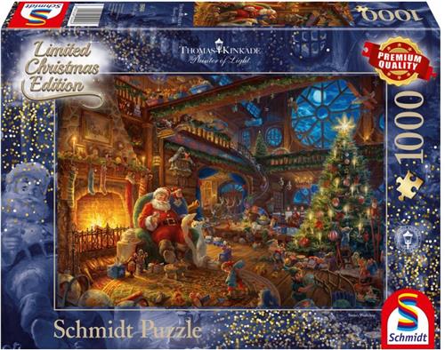 Schmidt Santa Claus and his elves, 1000 stukjes - Puzzel - 12+