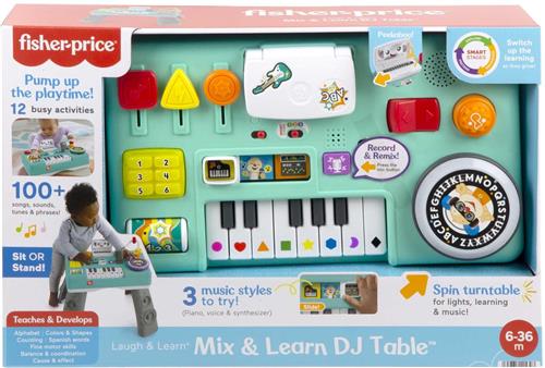 Fisher-Price Leerplezier Mixen en Leren DJ-Tafel - Speelgoedinstrument