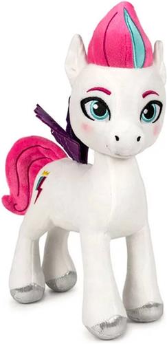 Zipp Storm  My Little Pony Pluche Knuffel 28 cm {Speelgoed Knuffeldier voor kinderen jongens meisjes | My Little Pony: Een nieuwe generatie | Bekend van Netflix | Pipp Petals, Zipp Storm, Sunny Starscout, Izzy Moonbow, Hitch Trailblazer}