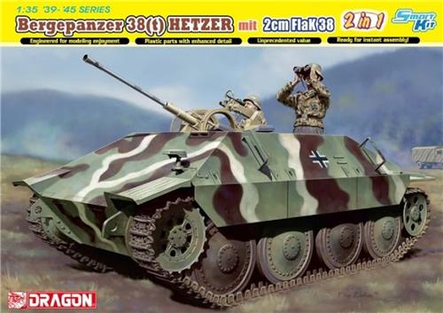 1:35 Dragon 6399 Bergepanzer 38(t) Hetzer mit 2cm FlaK 38 Plastic Modelbouwpakket