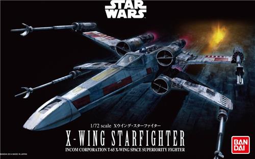 1:72 Revell Bandai 01200 Star Wars X-Wing Starfighter Plastic Modelbouwpakket