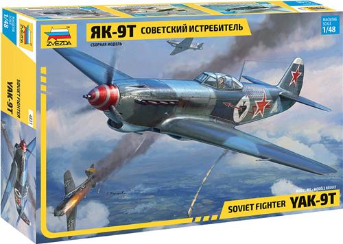 1:48 Zvezda 4831 Soviet Fighter Yak-9T Plastic Modelbouwpakket