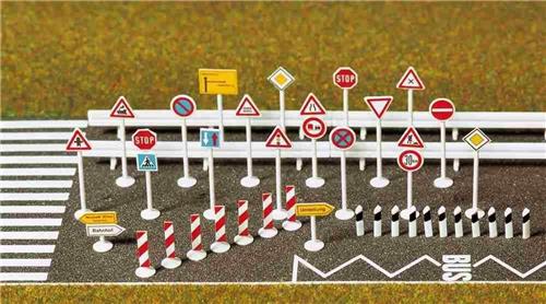 Busch - Verkehrszeichen H0 (Bu6027) - modelbouwsets, hobbybouwspeelgoed voor kinderen, modelverf en accessoires