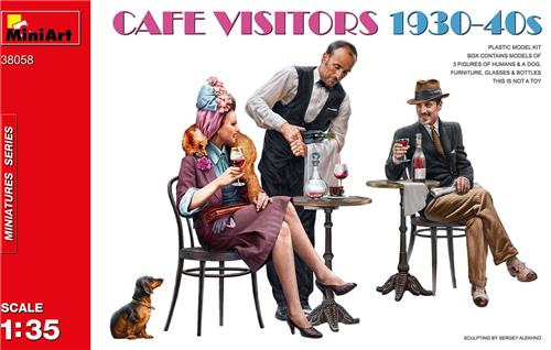 1:35 MiniArt 38058 Cafe Visitors 1930-40s Plastic Modelbouwpakket