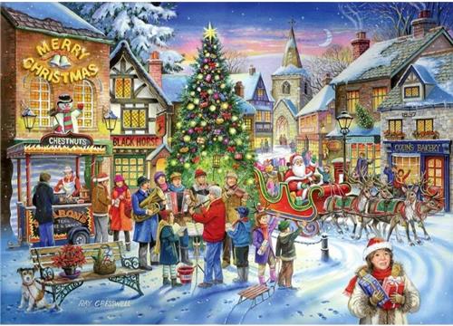 House of Puzzles No.6 - Christmas Shopping - 500 Piece Jigsaw Puzzle