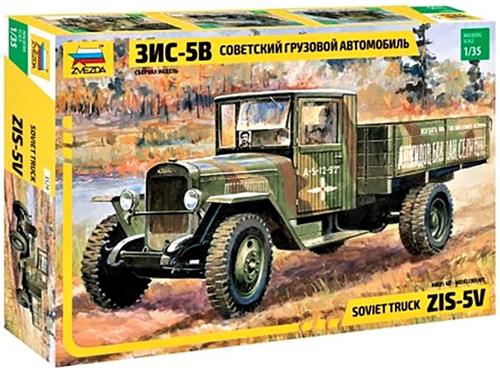 1:35 Zvezda 3529 Soviet Truck ZIS-5V Plastic Modelbouwpakket