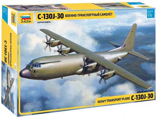 1:72 Zvezda 7324 Heavy transport plane C-130J-30 Plastic Modelbouwpakket