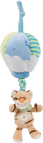 Tijger aan muziek ballon babypluche 24 cm