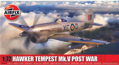 Airfix - 1:72 HAWKER TEMPEST MK.V POST WAR - modelbouwsets, hobbybouwspeelgoed voor kinderen, modelverf en accessoires