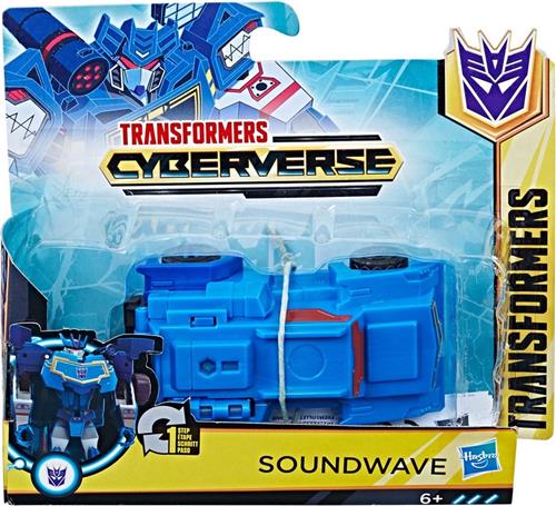 Transformers Cyberverse Soundwave - Blauw - 11 cm groot