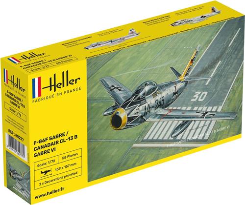 1:72 Heller 80277 F-86F Sabre - Canadair CL-13 B Sabre VI Plastic Modelbouwpakket