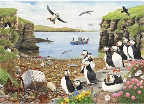 Puffin Parade Puzzel 500 Stukjes XL