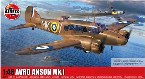 1:48 Airfix 09191 Avro Anson Mk.I Plane Plastic Modelbouwpakket