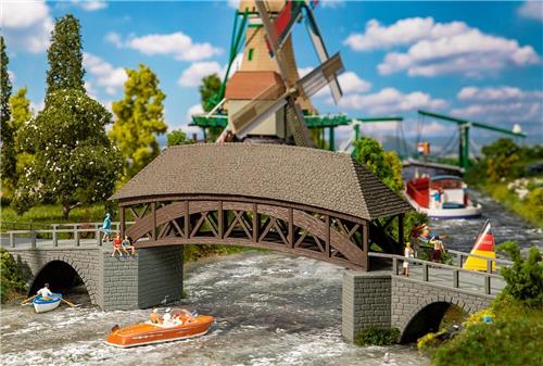 Faller - 1:87 Oude Houten Brug (2/22) *fa191774 - modelbouwsets, hobbybouwspeelgoed voor kinderen, modelverf en accessoires