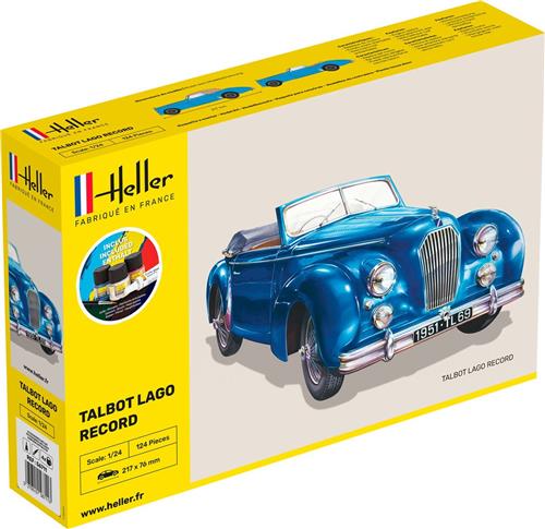 1:24 Heller 56711 Talbot Lago Record - Starter Kit Plastic Modelbouwpakket