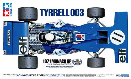 1:12 Tamiya 12054 Tyrrell 003 - 1971 Monaco Grand Prix Plastic Modelbouwpakket