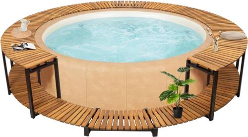 vidaXL Spa-ombouw 273x53 cm massief acaciahout