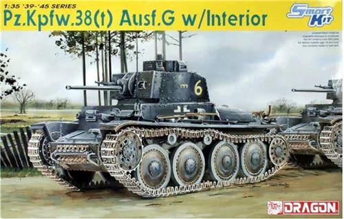 Dragon - Pz.kpfw. 38(T) Ausf. G W/interior 1:35 - DRA6290 - modelbouwsets, hobbybouwspeelgoed voor kinderen, modelverf en accessoires