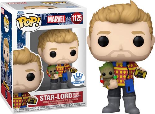 Funko Pop!: Marvel Guardians of the Galaxy #1125 - Star-Lord with Groot (Funko Exclusive)