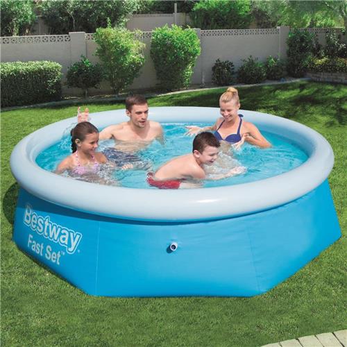 Bestway - Fast - Set - Zwembad - opblaasbaar - rond - 244x66 - cm