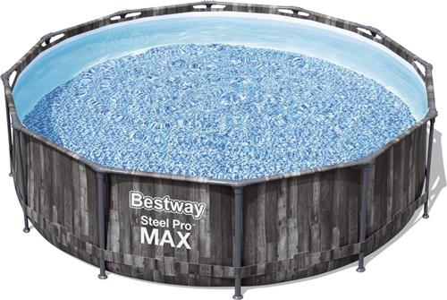 Bestway Steel Pro MAX zwembad - 366 x 100 cm (Hout)