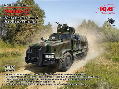 1:35 ICM 35016 BBM 'Kozak-2' - State Border Guard Service of Ukraine Plastic Modelbouwpakket