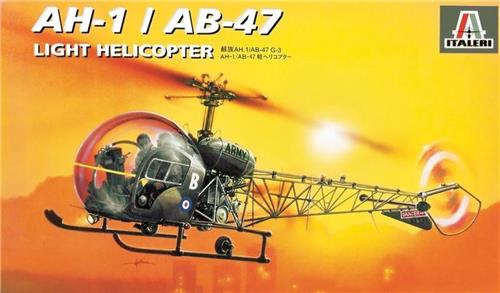 1:72 Italeri 095 Bell AH-1 / AB-47 - Helikopter Plastic Modelbouwpakket