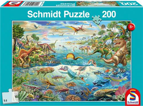 Ontdek de Dinosaurussen, 200 stukjes Puzzel