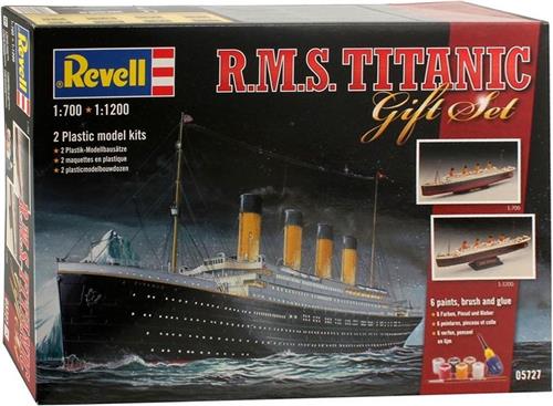 1:700 & 1:1200 Revell 05727 R.M.S. Titanic (1 ship each scale!) - Gift Set Plastic Modelbouwpakket