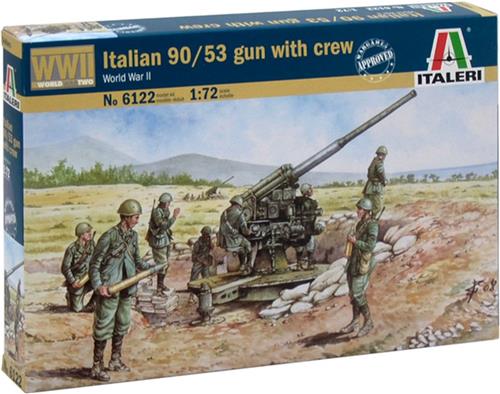 Italeri ITALIAN 90/53 GUN with CREW