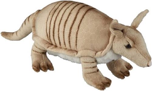 Ravensden Pluche bruin gordeldier knuffel 28 cm - Armadillen knuffels - Knuffeldieren/knuffelbeest