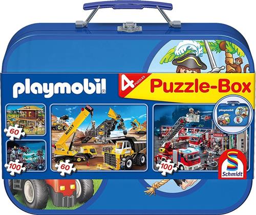 Schmidt Puzzel: Playmobil Puzzelkoffer - Kinderpuzzel