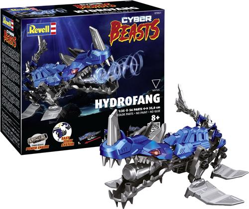 1:35 Revell 07851 CyberBeasts - HydroFang - 35cm - in Kleur - Easy Click Systeem Plastic Modelbouwpakket