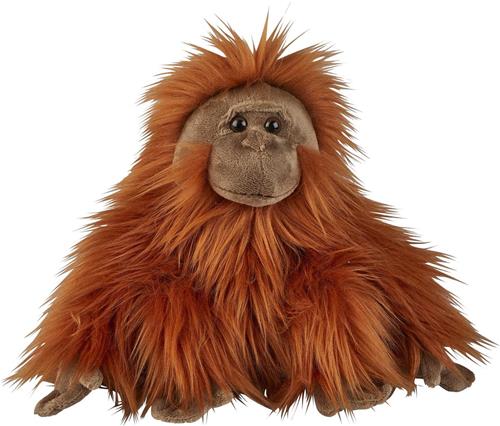 Pluche knuffel dieren Orang Utan aap 28 cm - Speelgoed apen knuffelbeesten