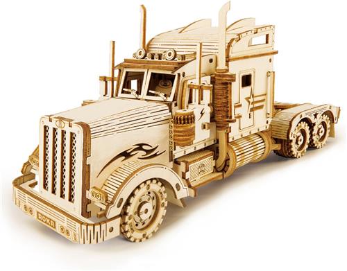 Robotime Modelbouwpakket Heavy Truck 22,4 Cm Hout 286-delig