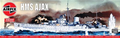 1:600 Airfix 03204V HMS Ajax - Light cruiser Leander-class - Vintage Classics Plastic Modelbouwpakket