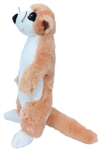 Pia Soft Toys Knuffeldier Stokstaartje - zachte pluche stof - beige - kwaliteit knuffels - 20 cm