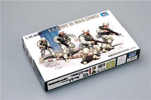 1:35 Trumpeter 00418 Modern U.S. Army in Iraq 2005 - Figuren Plastic Modelbouwpakket